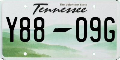 TN license plate Y8809G