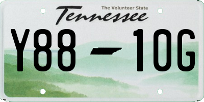 TN license plate Y8810G