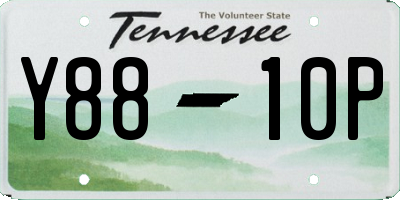 TN license plate Y8810P
