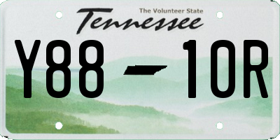 TN license plate Y8810R