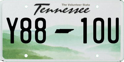 TN license plate Y8810U