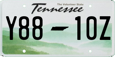 TN license plate Y8810Z