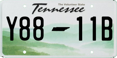 TN license plate Y8811B