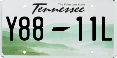 TN license plate Y8811L