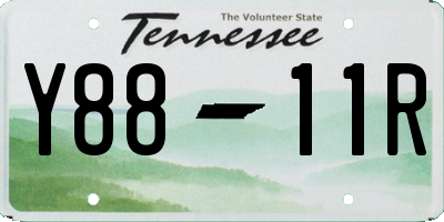 TN license plate Y8811R