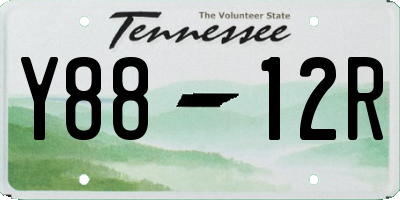TN license plate Y8812R