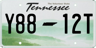 TN license plate Y8812T