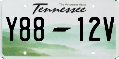 TN license plate Y8812V
