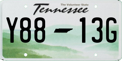 TN license plate Y8813G