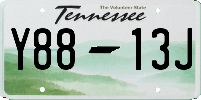 TN license plate Y8813J