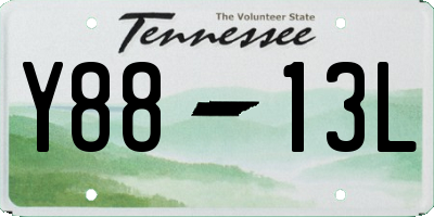 TN license plate Y8813L