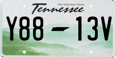 TN license plate Y8813V