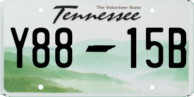 TN license plate Y8815B
