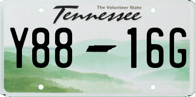 TN license plate Y8816G
