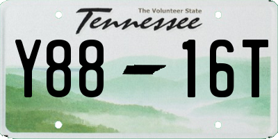 TN license plate Y8816T