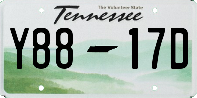 TN license plate Y8817D