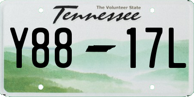 TN license plate Y8817L