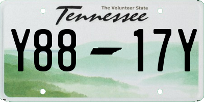 TN license plate Y8817Y