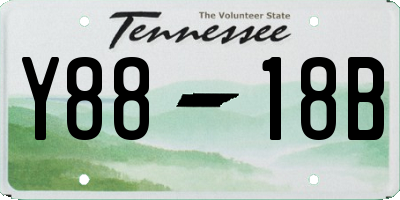 TN license plate Y8818B