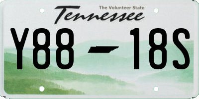 TN license plate Y8818S