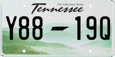 TN license plate Y8819Q