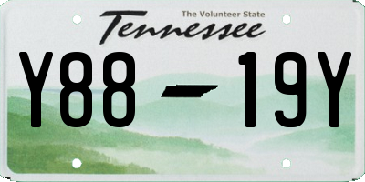 TN license plate Y8819Y