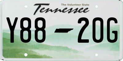 TN license plate Y8820G