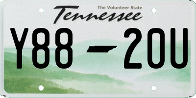 TN license plate Y8820U