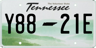 TN license plate Y8821E