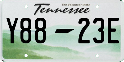 TN license plate Y8823E