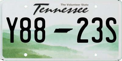 TN license plate Y8823S