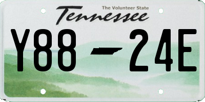 TN license plate Y8824E