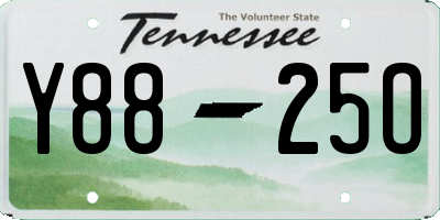 TN license plate Y8825O