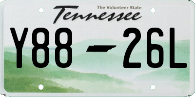 TN license plate Y8826L