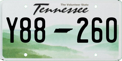 TN license plate Y8826O