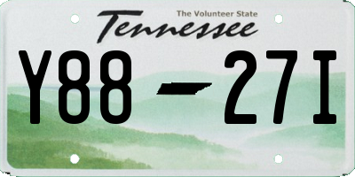 TN license plate Y8827I