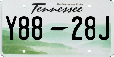 TN license plate Y8828J