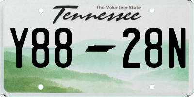 TN license plate Y8828N