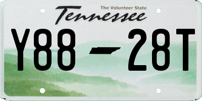 TN license plate Y8828T