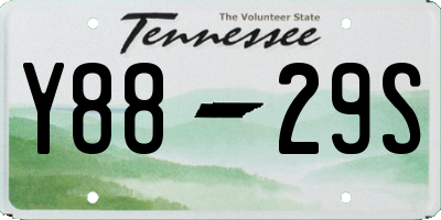 TN license plate Y8829S