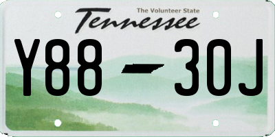 TN license plate Y8830J