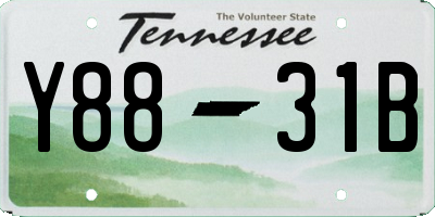 TN license plate Y8831B