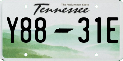 TN license plate Y8831E