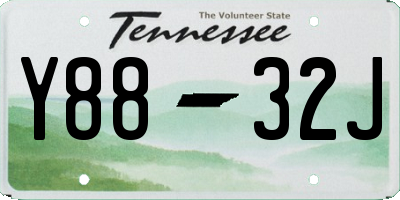 TN license plate Y8832J