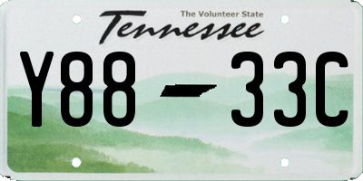 TN license plate Y8833C