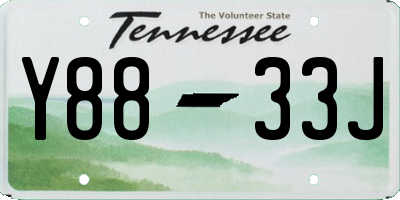 TN license plate Y8833J