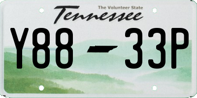 TN license plate Y8833P