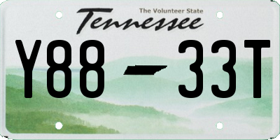 TN license plate Y8833T