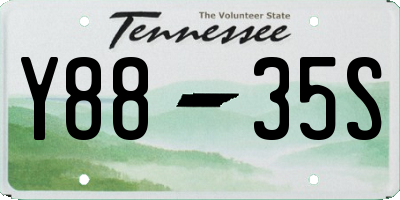 TN license plate Y8835S