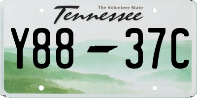 TN license plate Y8837C